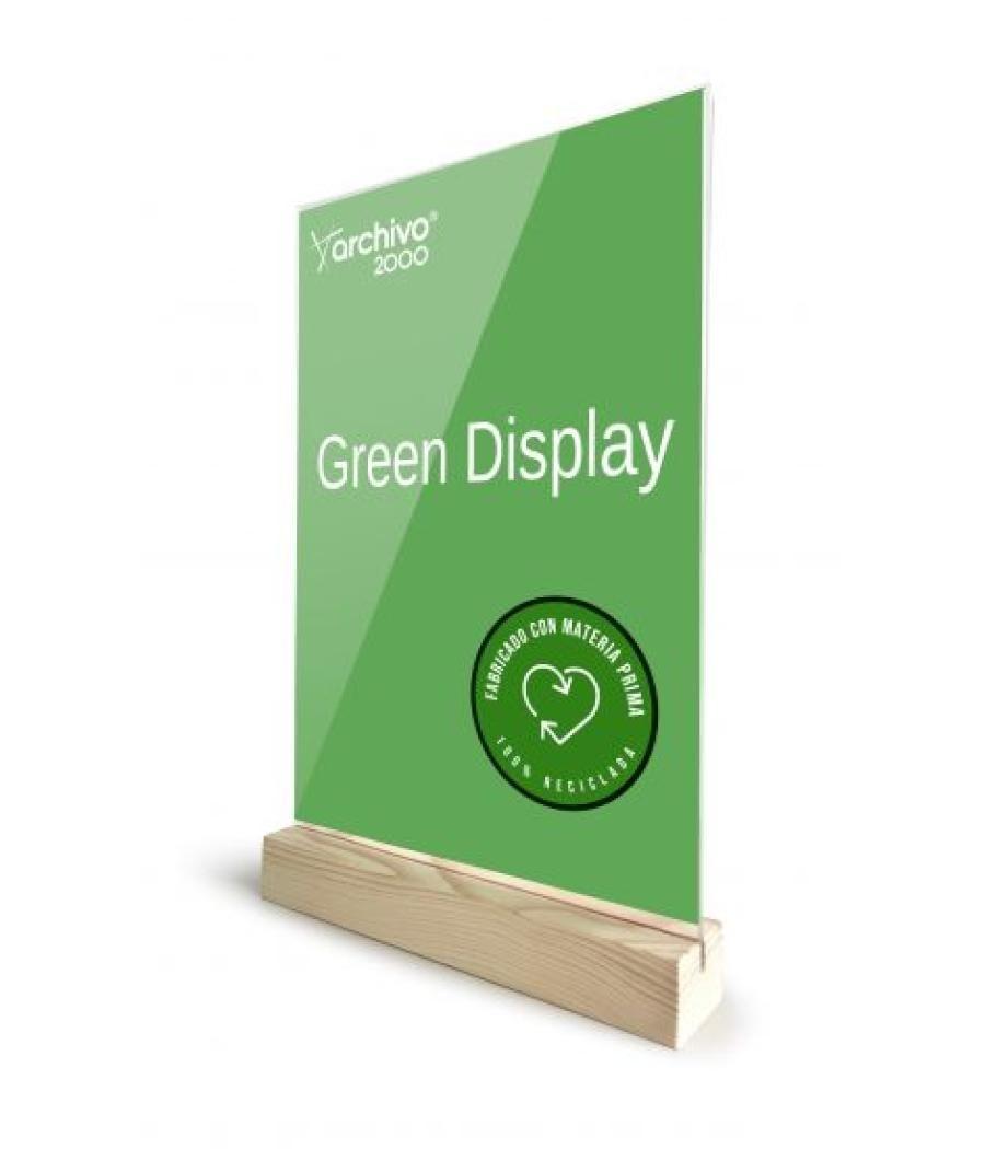 Expositor sobremesa sostenible greendisplay 4x15x24cm a5 archivo2000 15905m1 cs tp