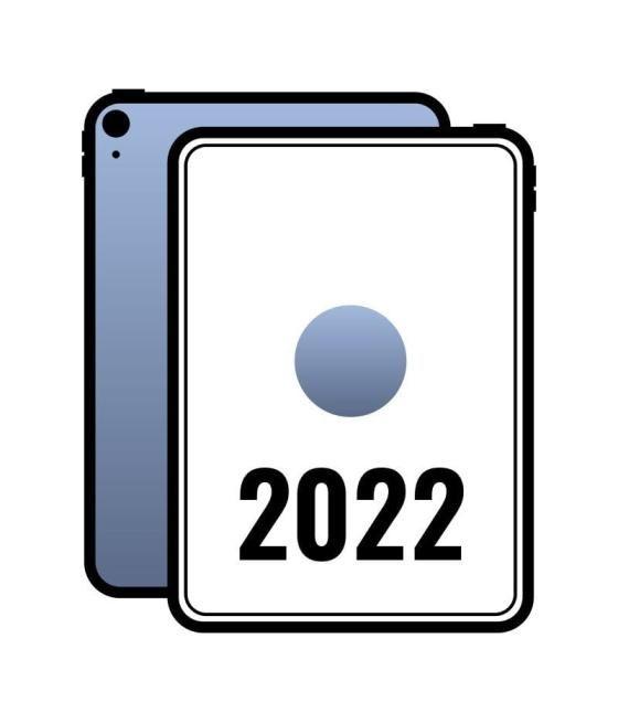 Apple ipad 10.9 2022 10th wifi/ a14 bionic/ 64gb/ azul - mpq13ty/a