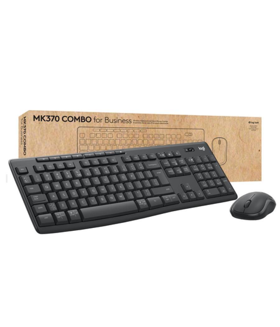 Logitech MK370 Combo for Business teclado Ratón incluido RF Wireless + Bluetooth QWERTZ Alemán Grafito