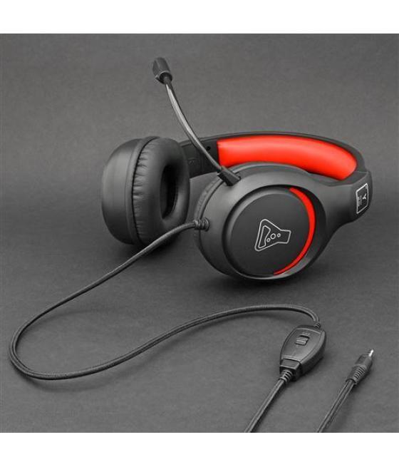 Gaming headset -compatible pc, ps4, xboxone -red