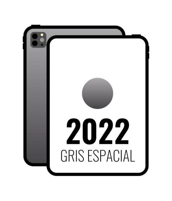 Apple ipad pro 11' 2022 4th wifi/ m2/ 256gb/ gris espacial - mnxf3ty/a