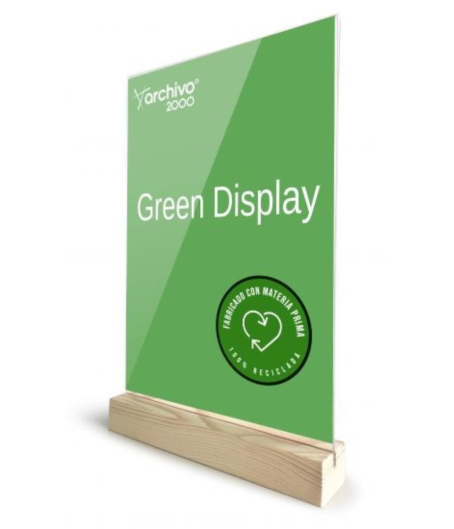 Expositor sobremesa sostenible greendisplay 4x21x33cm a4 archivo2000 15904m1 cs tp