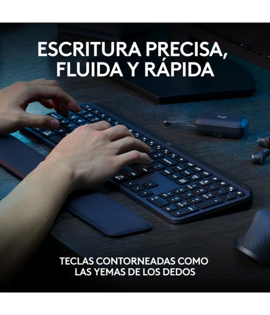 Logitech MX Keys S Combo teclado Ratón incluido RF Wireless + Bluetooth QWERTY Español Grafito