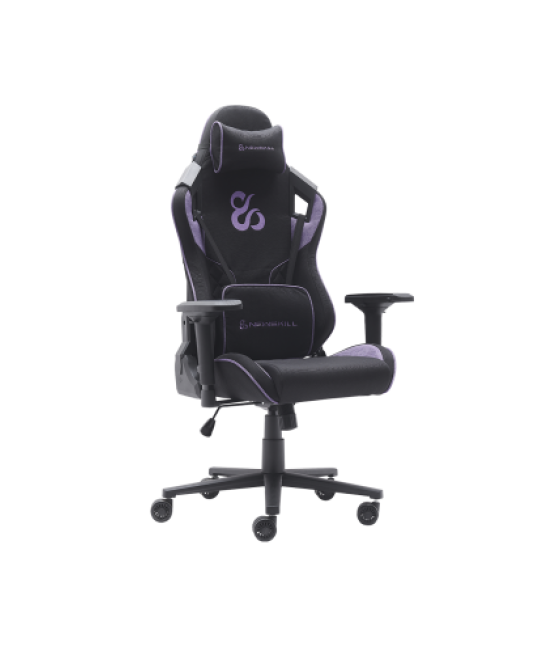 Newskill gaming takamikura v2 silla para videojuegos de pc asiento acolchado negro, púrpura