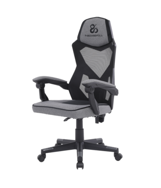 Newskill gaming eros silla para videojuegos de pc asiento acolchado negro, gris