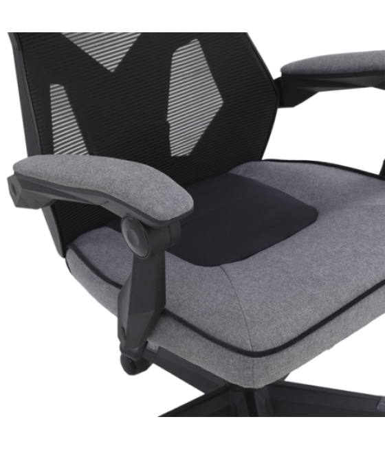 Newskill gaming eros silla para videojuegos de pc asiento acolchado negro, gris
