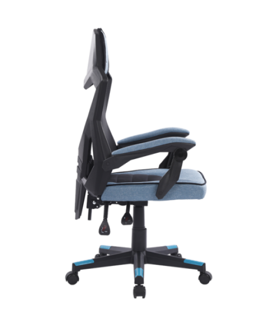 Newskill gaming eros silla para videojuegos de pc asiento acolchado negro, azul, gris