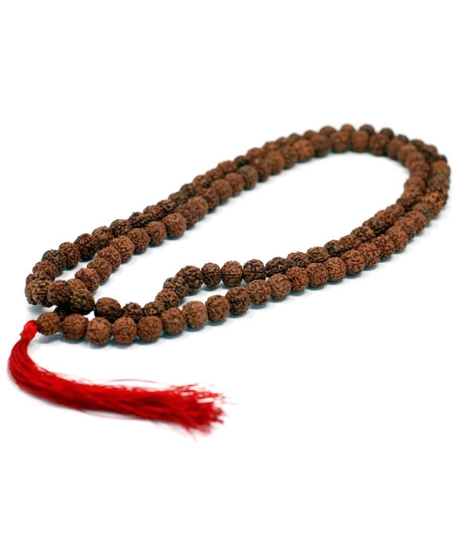 108 Rudraksha Japa Mala - Marron