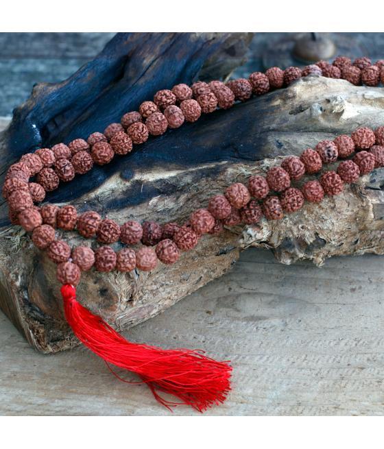 108 Rudraksha Japa Mala - Marron