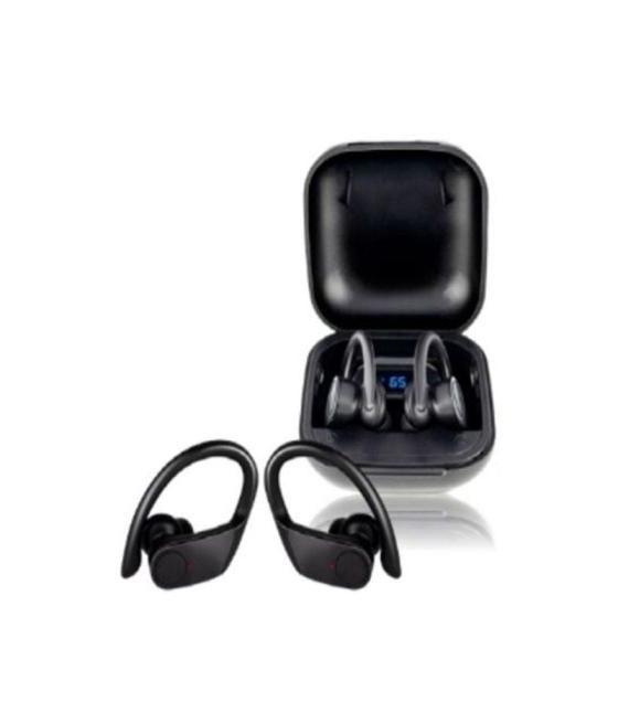 Auriculares deportivos bluetooth daewoo tws sport dw2012 con estuche de carga/ autonomía 3h/ negros