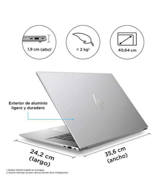 HP ZBook Studio 16 G10 Estación de trabajo móvil 40,6 cm (16") WQUXGA Intel® Core™ i9 i9-13900H 32 GB DDR5-SDRAM 1 TB SSD NVIDIA