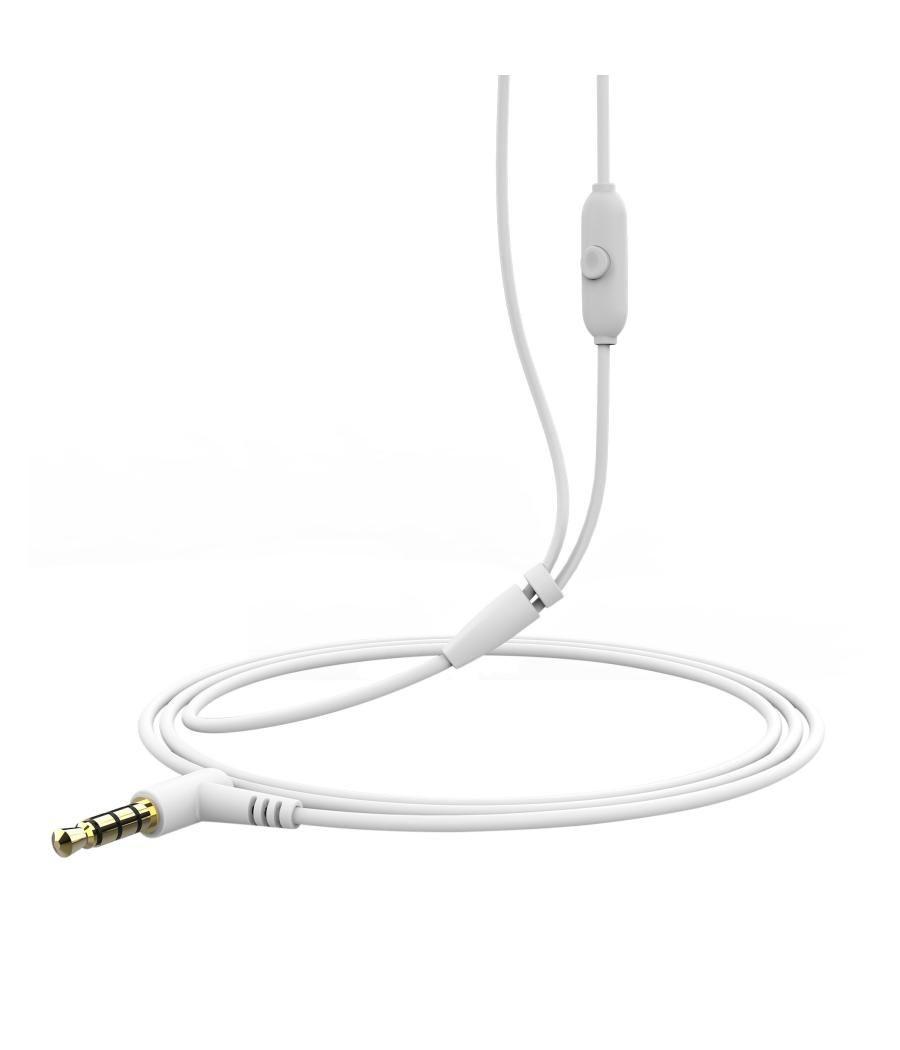 Muvit for change auriculares estéreo e57 3.5mm blancos