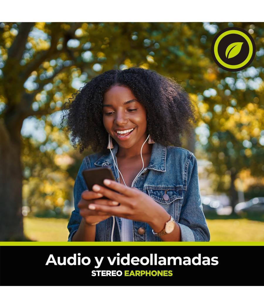 Muvit for charge auriculares estéreo m32 tipo c magnéticos negros