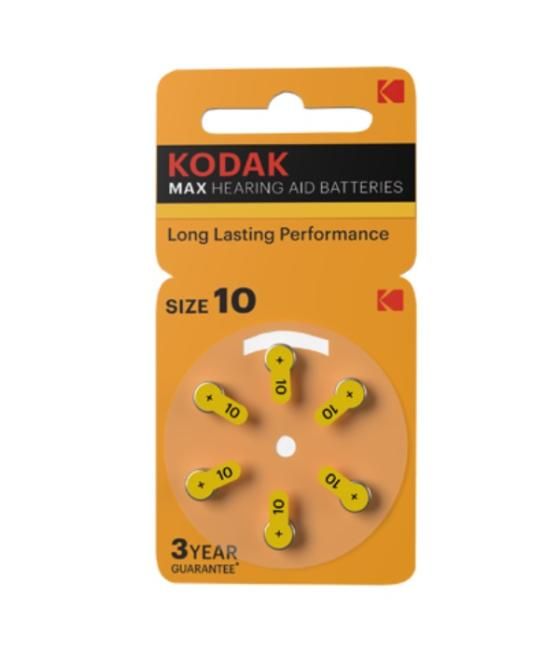 Pila kodak max para audifonos p10 blister 6 unidades (ecotasa incluida)