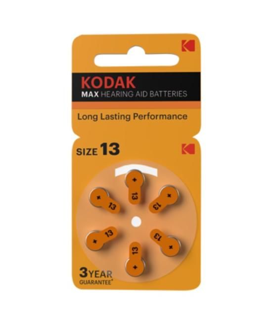 Pila kodak max para audifonos p13 blister 6 unidades (ecotasa incluida)
