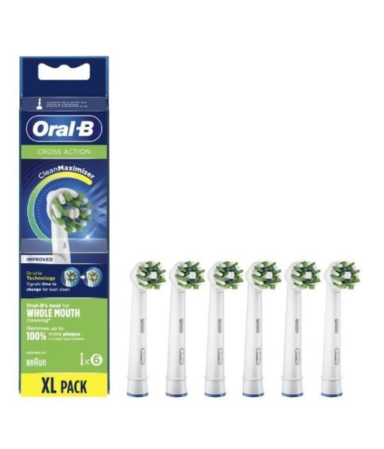 Cabezales de recambio oral-b eb506 crossaction pack 6 unidades