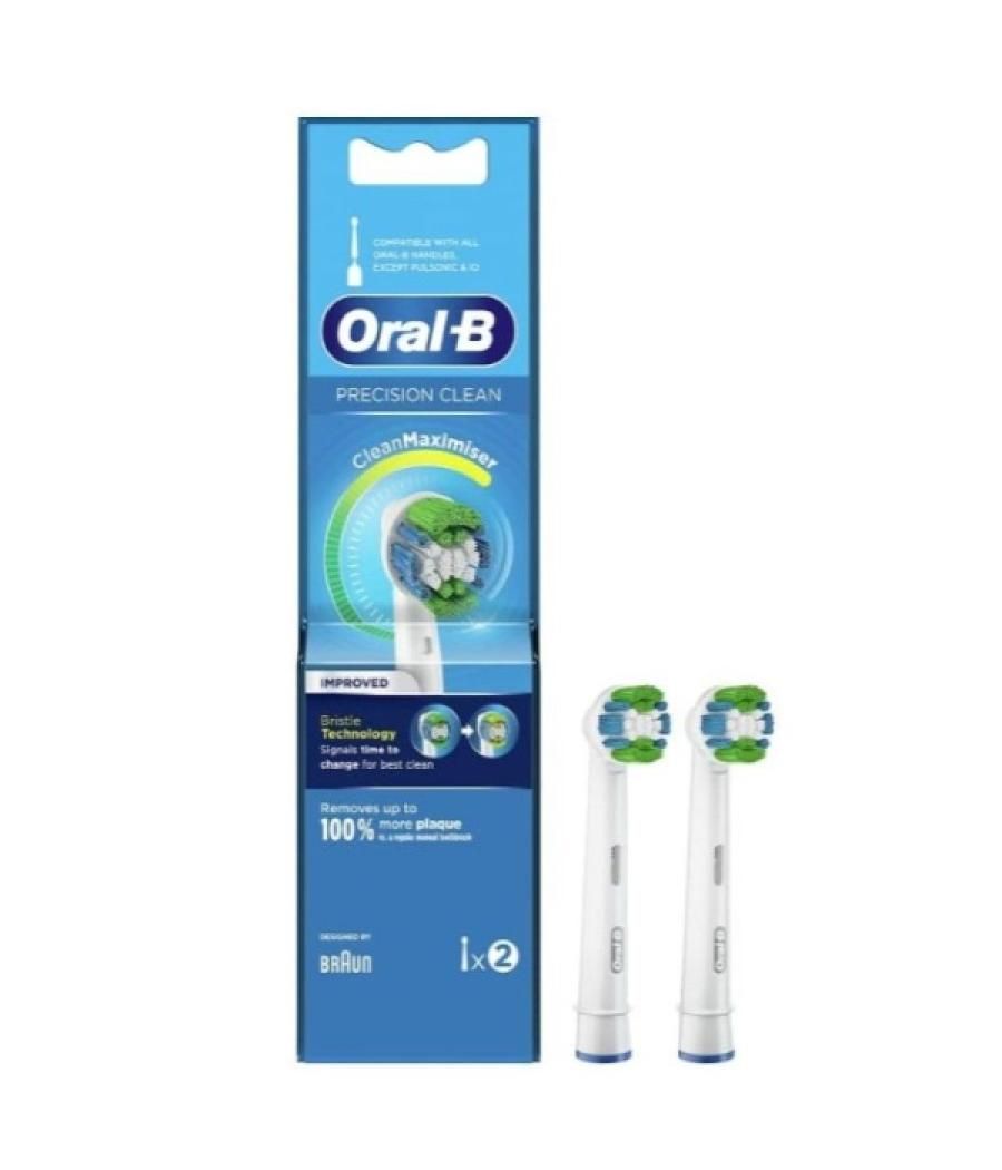 Cabezales de recambio oral-b eb20/4 precision clean cleanmaximiser pack 2 unidades