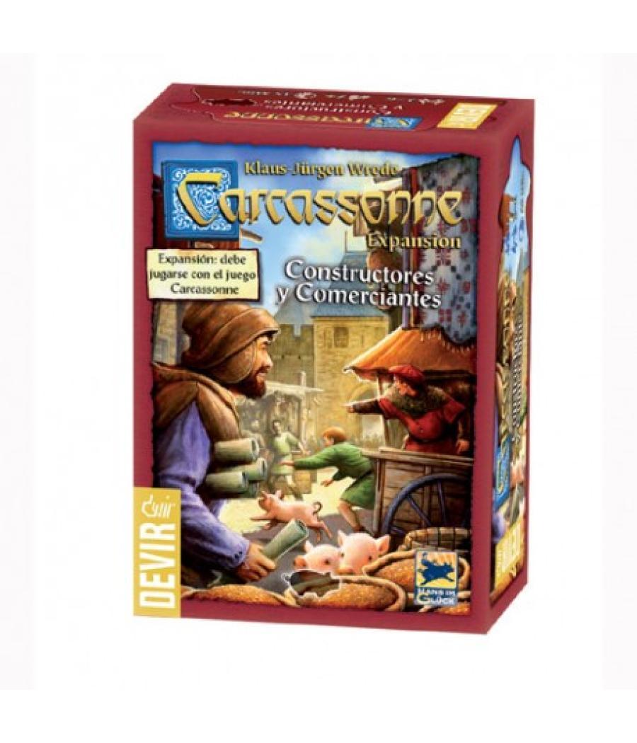 Juego de mesa devir carcassonne constructores y comerciantes