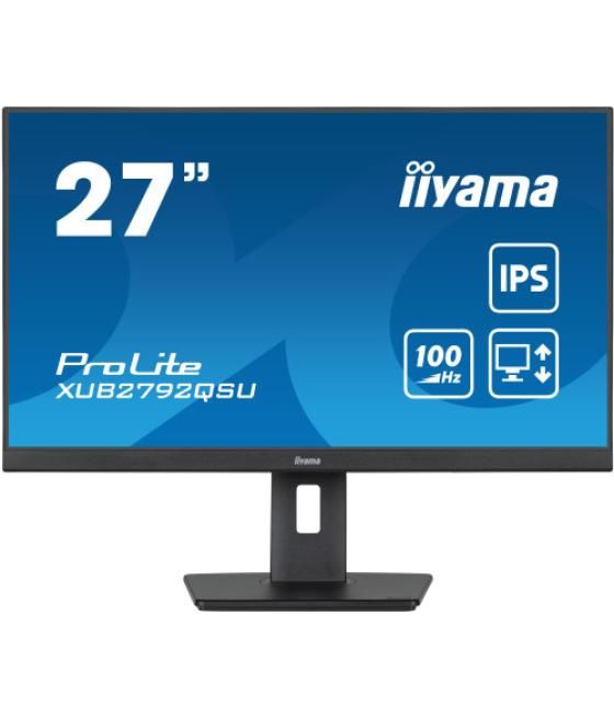 Iiyama prolite pantalla para pc 68,6 cm (27") 2560 x 1440 pixeles full hd led negro