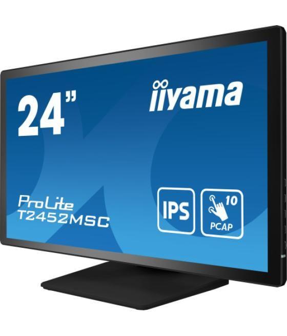 Iiyama prolite t2452msc-b1 pantalla para pc 60,5 cm (23.8") 1920 x 1080 pixeles full hd lcd pantalla táctil multi-usuario negro