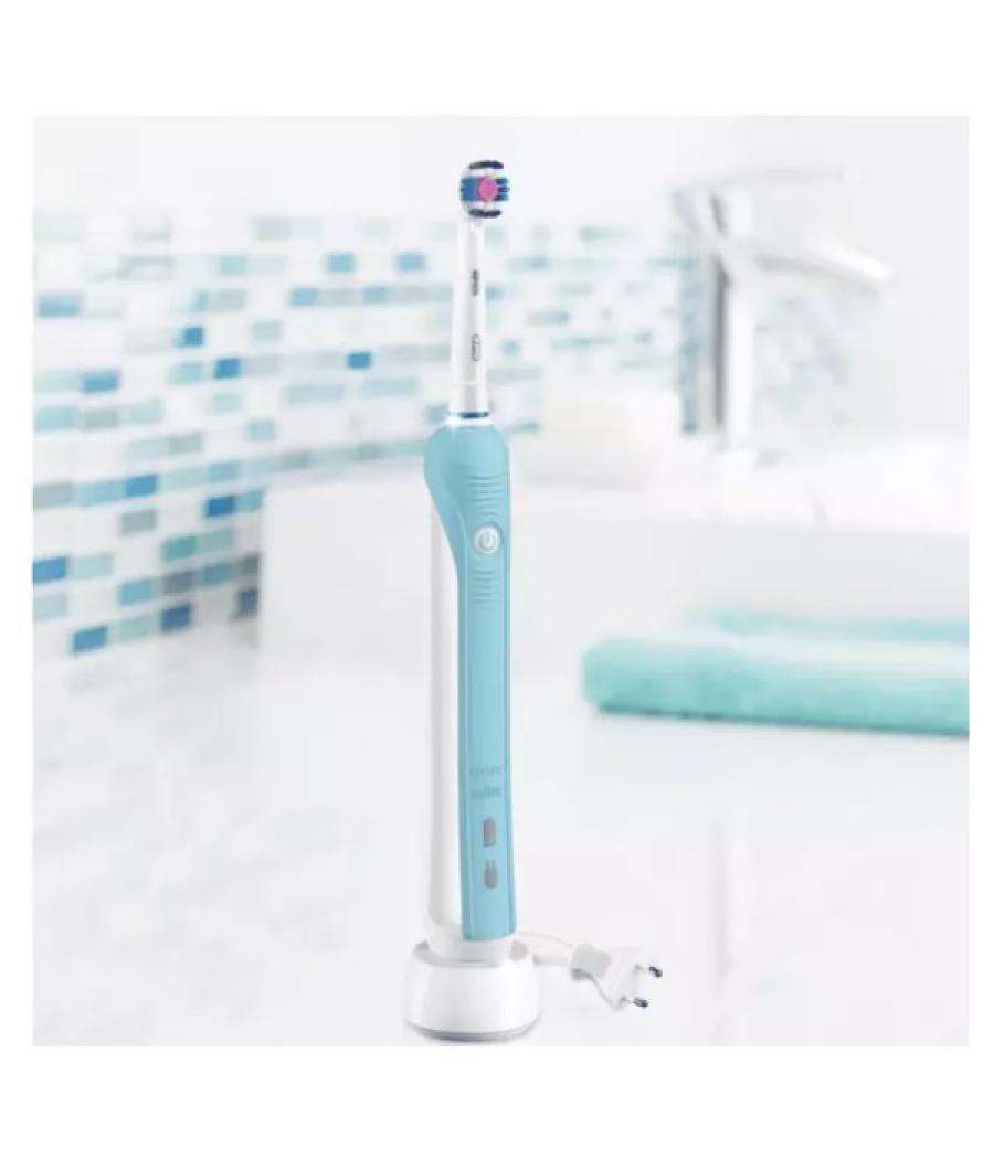 Cepillo dental electrico braun oral-b pro 1 770 3d white color azul d16.524.1u temporizador 2min 2 cabezales incluidos