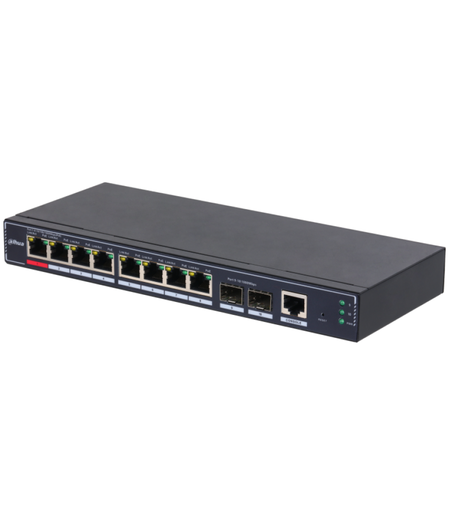 Switch it dahua dh-sg4010p-2f 10-port managed desktop gigabit switch 8-port poe