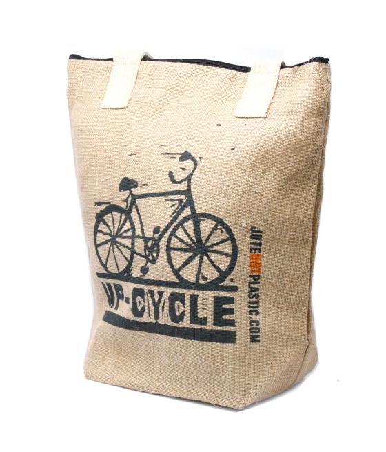 Bolso de yute ecológico - Bicicleta - (4 diseños surtidos)