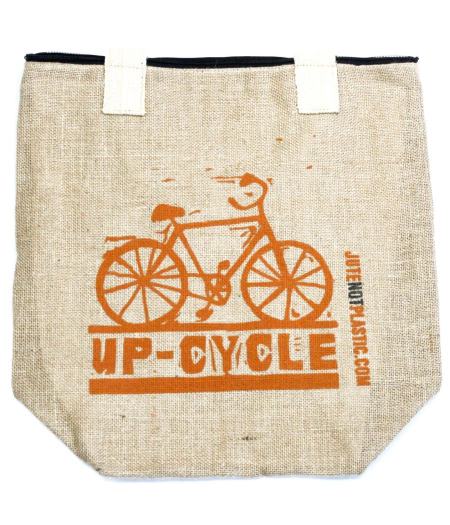 Bolso de yute ecológico - Bicicleta - (4 diseños surtidos)