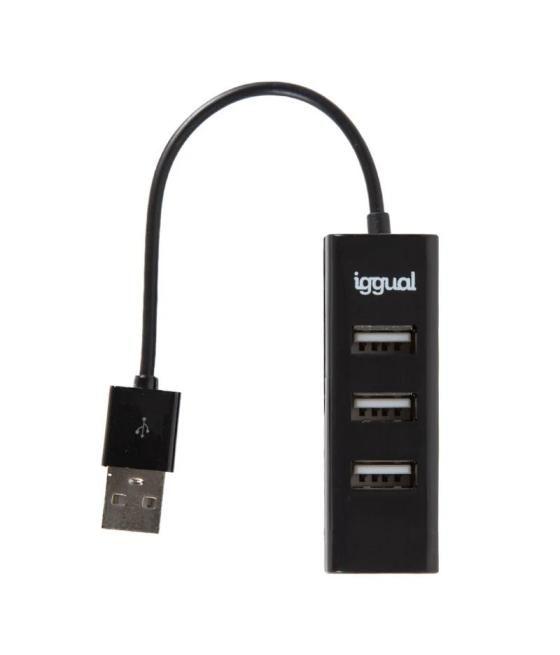 Iggual hub usb 2.0 x 4 puertos hub-a-4p