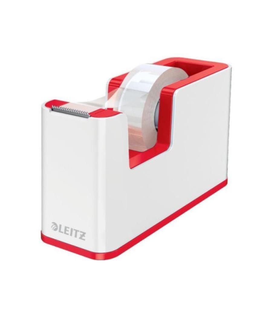 Dispensador de cinta adhesiva leitz wow dual, rojo/blanco leitz 53641026