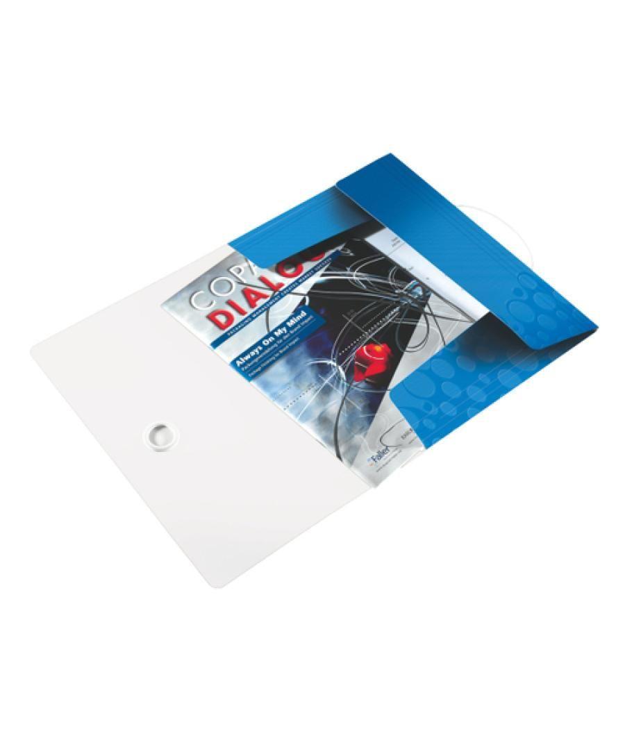 Carpeta leitz wow gomas solapas polipropileno din a4 color azul