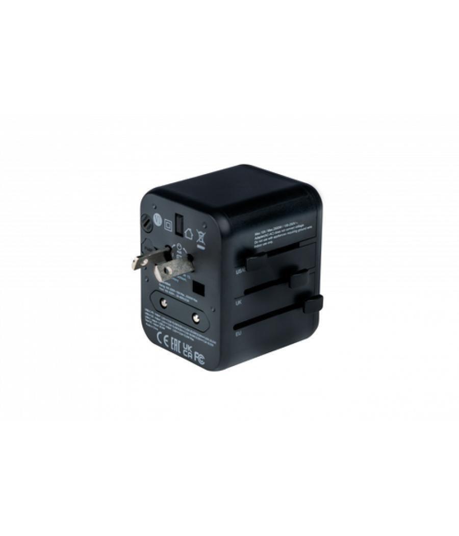 Verbatim 49544 adaptador de enchufe eléctrico Universal Negro