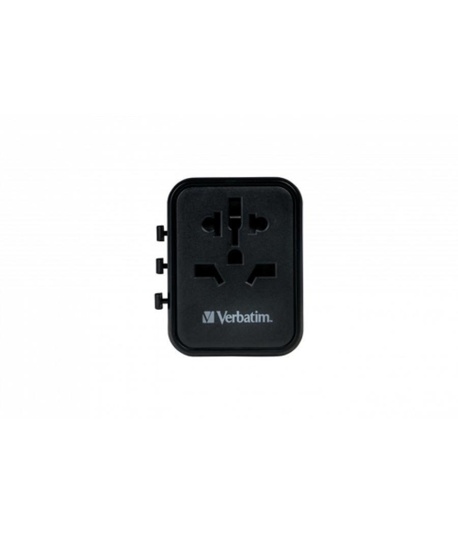 Verbatim 49544 adaptador de enchufe eléctrico Universal Negro