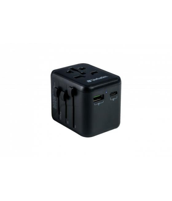 Verbatim 49544 adaptador de enchufe eléctrico Universal Negro