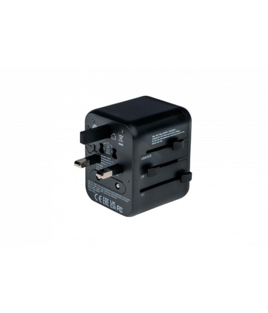 Verbatim 49544 adaptador de enchufe eléctrico Universal Negro