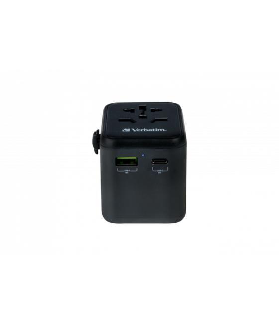 Verbatim 49544 adaptador de enchufe eléctrico Universal Negro