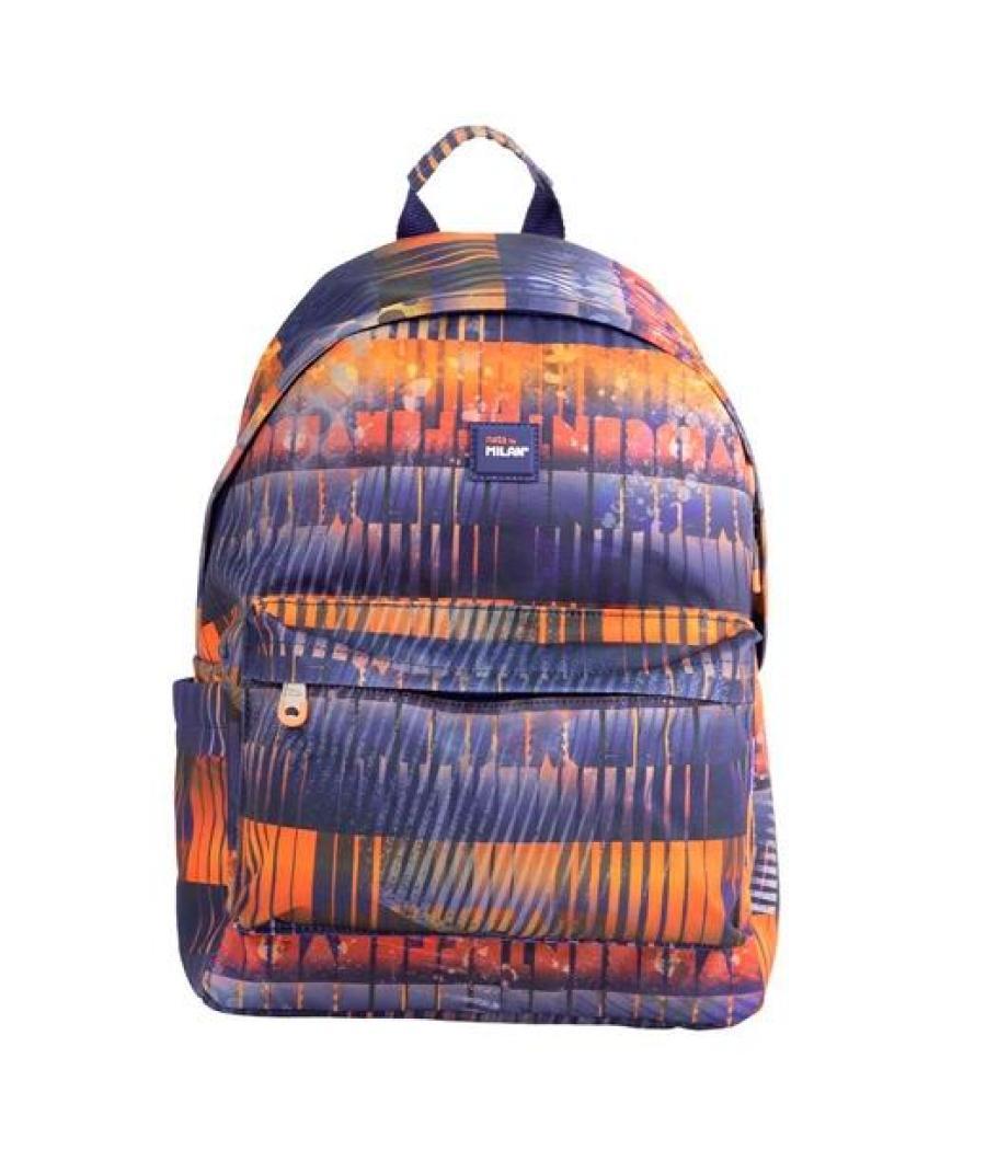 Milan mochila urbana clásica 2 cremalleras 22l serie especial fizz