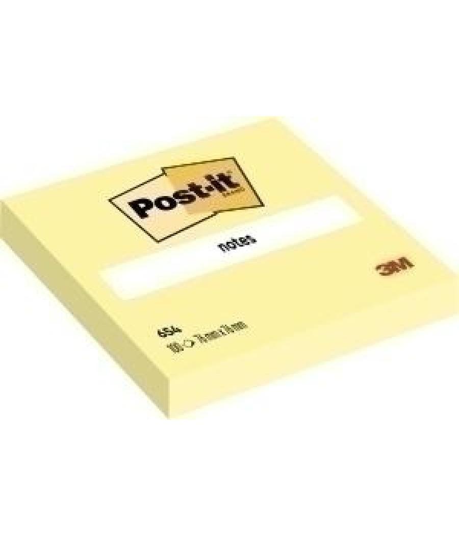 Post-it blocs notas 654 canary yellow 76x76