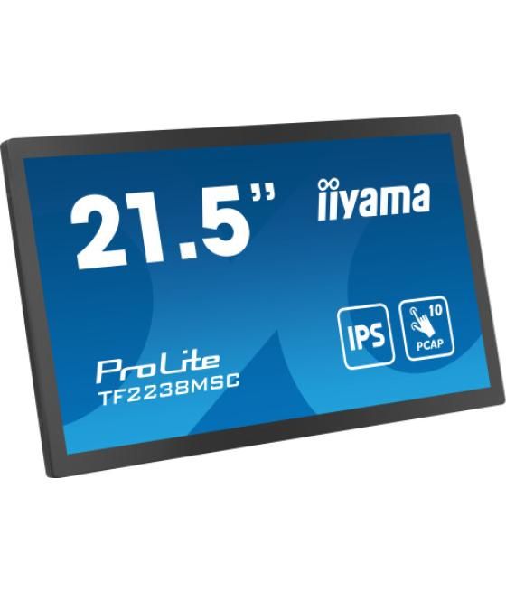 Iiyama prolite pizarra de caballete digital 55,9 cm (22") led 600 cd / m² full hd negro pantalla táctil