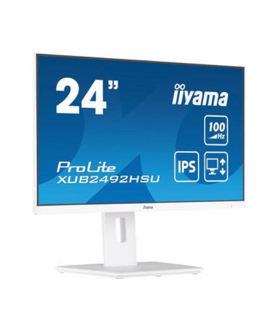 Iiyama xub2492hsu-w6 pantalla para pc 60,5 cm (23.8") 1920 x 1080 pixeles full hd led blanco