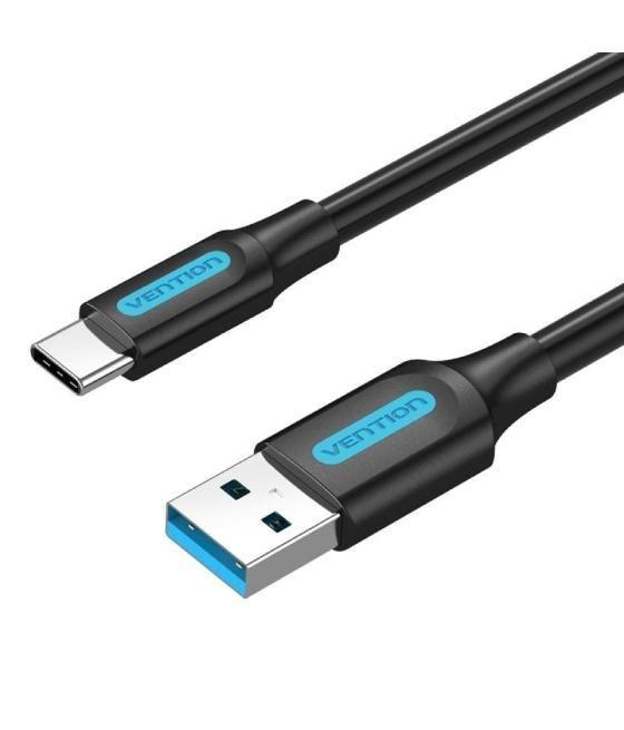 Cable usb 3.0 tipo-c vention cozbf/ usb macho - usb tipo-c macho/ hasta 60w/ 5gbps/ 1m/ negro