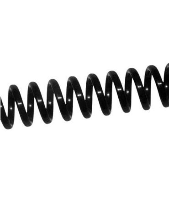 Yosan espiral plastico negra 10 mm (paso 56 4.1) 100 unidades