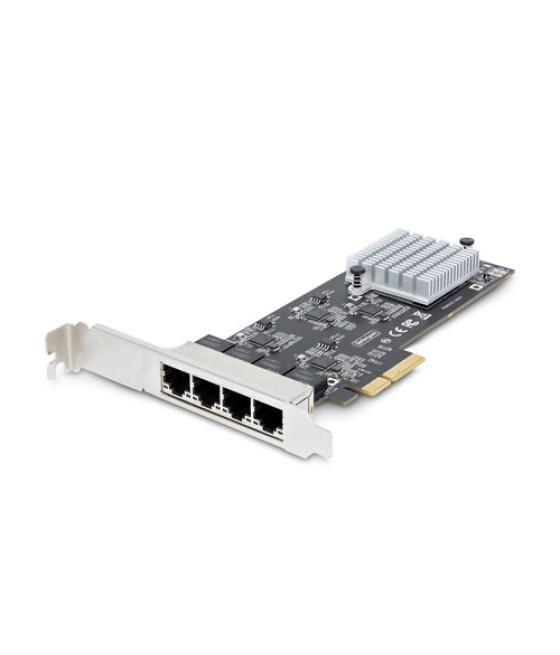StarTech.com Tarjeta PCI Express de Red Ethernet 4 Puertos NBASE-T 2,5G - NIC I225-V - Tarjeta de Red de 4 Puertos para Ordenado
