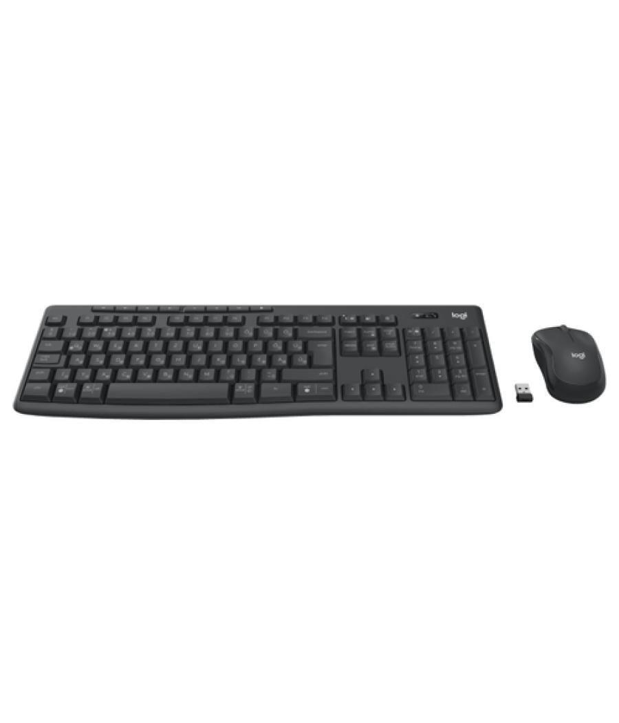 Logitech MK370 Combo for Business teclado Ratón incluido RF Wireless + Bluetooth QWERTY Portugués Grafito