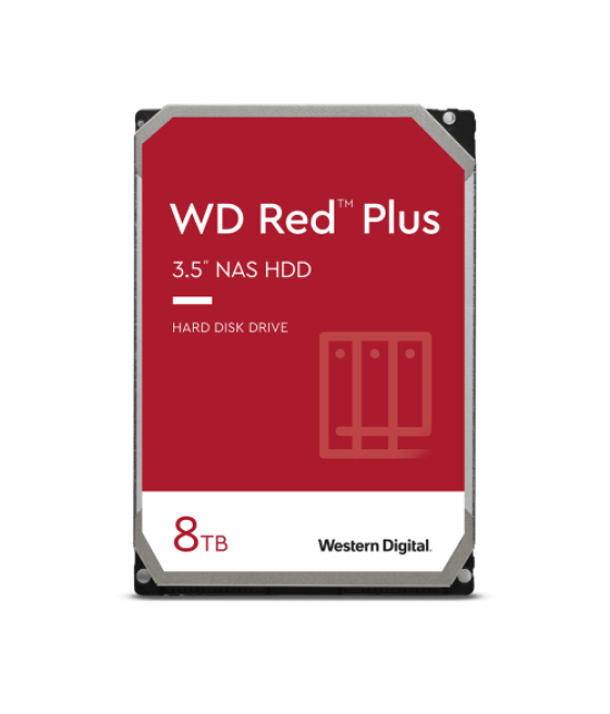 Wd hd interno wd red plus 8tb 3.5 sata - wd80efpx
