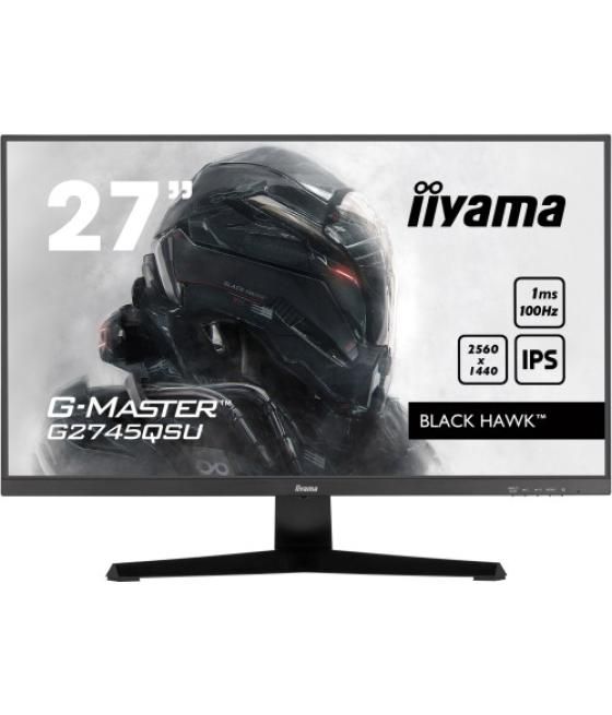 Iiyama g-master g2745qsu-b1 pantalla para pc 68,6 cm (27") 2560 x 1440 pixeles dual wqhd led negro