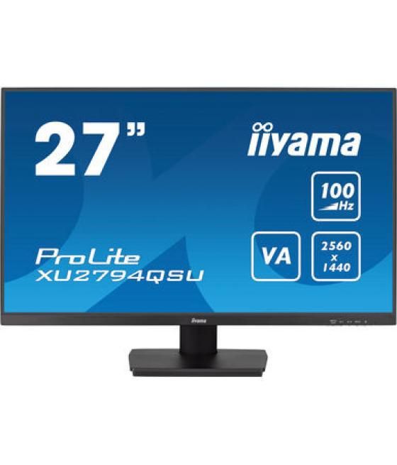 Iiyama prolite xu2794qsu-b6 pantalla para pc 68,6 cm (27") 2560 x 1440 pixeles wide quad hd lcd negro