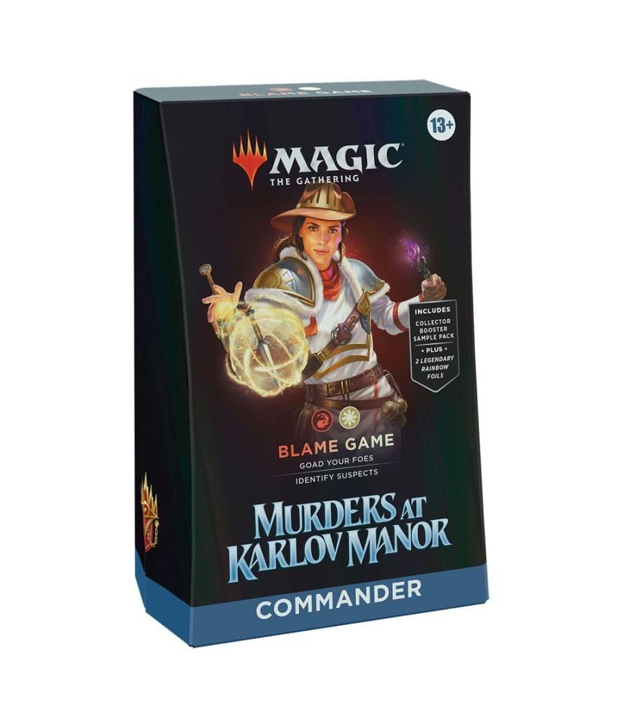 Juego de cartas magic the gatering mazos commander murders at karlov manor 4 mazos inglés