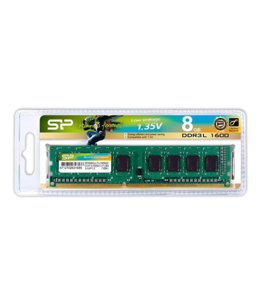 Silicon Power SP008GLLTU160N02 módulo de memoria 8 GB 1 x 8 GB DDR3L 1600 MHz