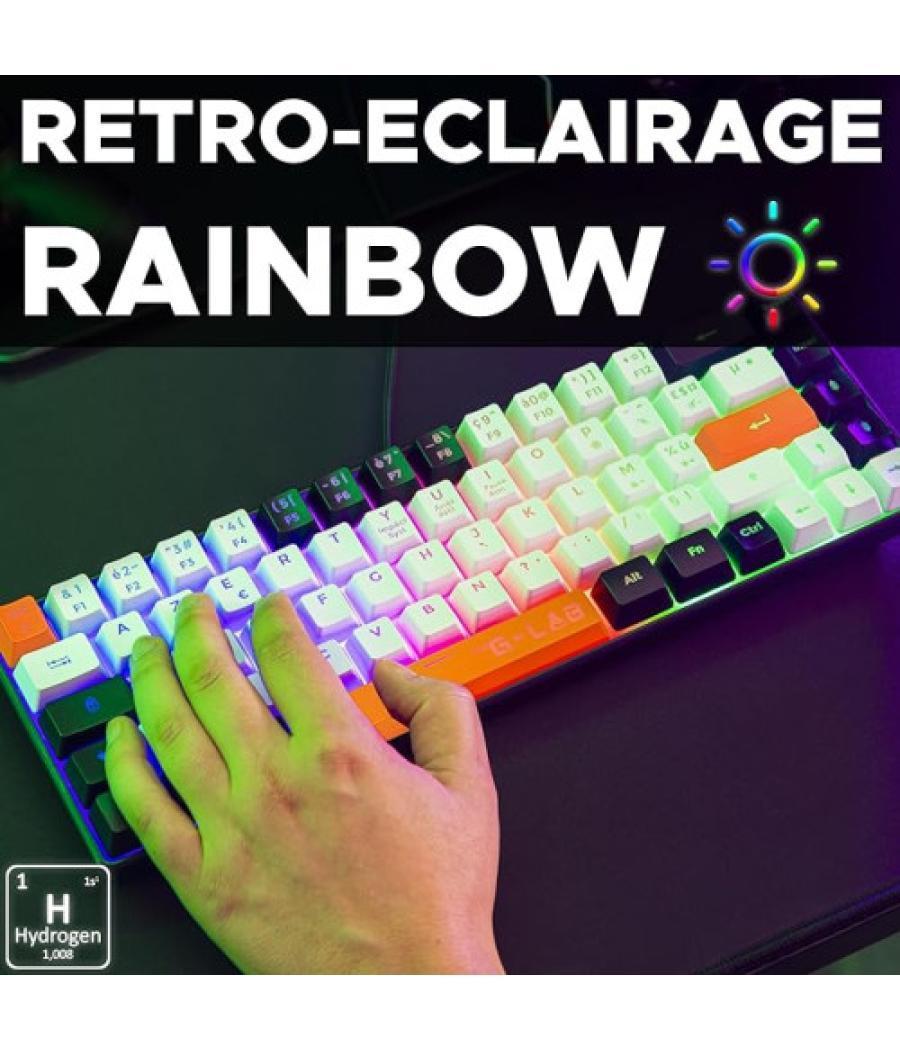 The g-lab keyz hydrogen, teclado de membrana retroiluminado, compacto 60%